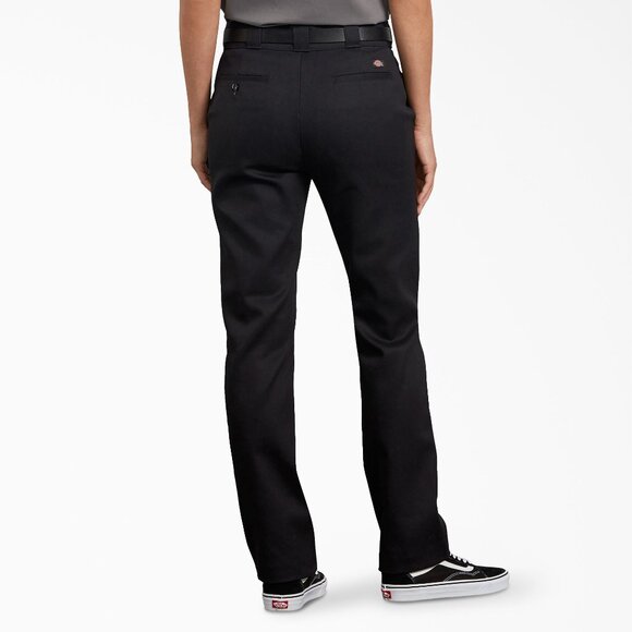 6 Regular | Black | Dickies Women's Work Pants | 776F Flex | Straight Leg - Picture 3 of 7